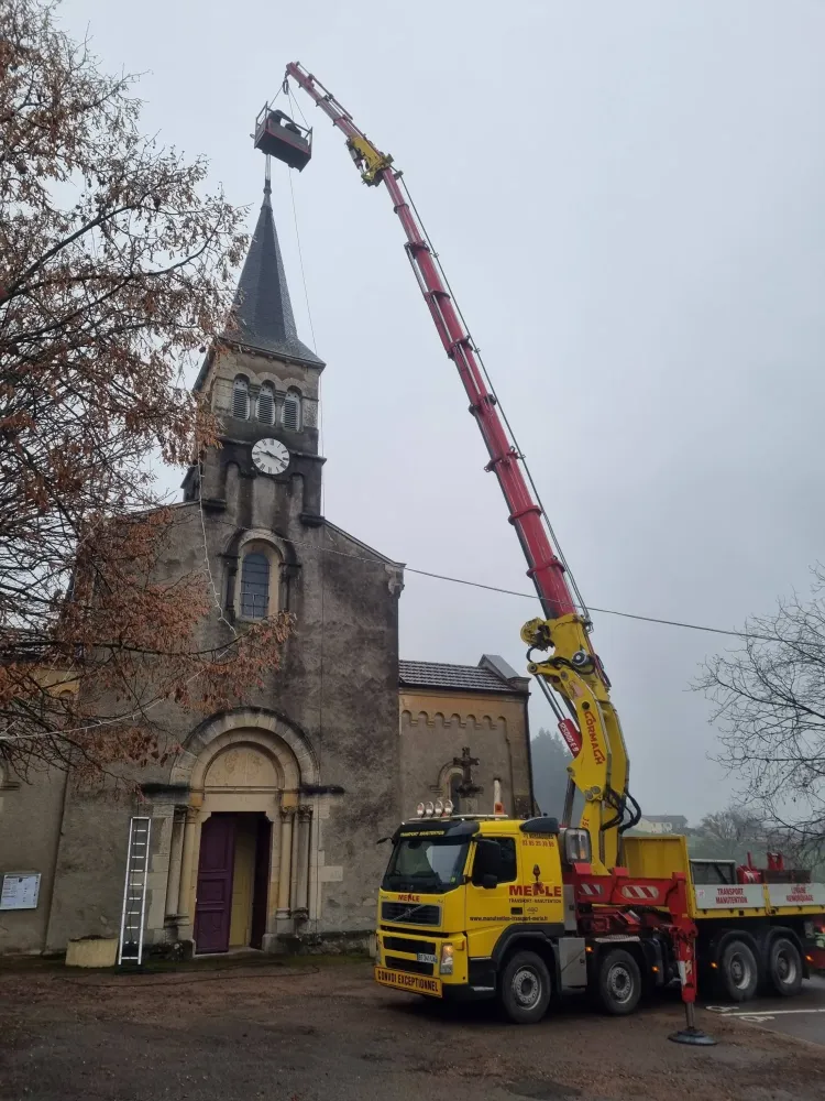 manutention avec grue